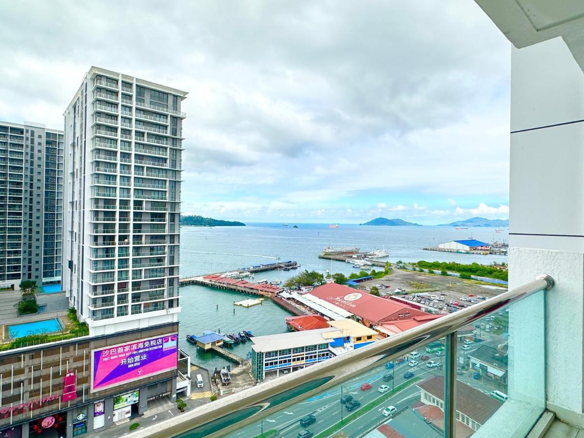 M Centro City Centre @ Gaya Street By Sunset Seaview Vacation Condos كوتا كينابالو المظهر الخارجي الصورة